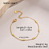 Ocean 304 Stainless Steel Link Chain Anklets WG96EF4-01-1