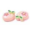 Opaque Resin Fruit Cabochons RESI-G072-02C-2