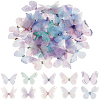 60Pcs 10 Colors Cloth Butterfly Ornament Accessories DIY-CY0004-04-1