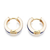 Brass Huggie Hoop Earrings EJEW-S209-07B-3