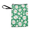 Daisy Print Polyester Zipper Book Covers AJEW-Z051-03A-1