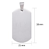 Tarnish Resistant 304 Stainless Steel Big Pendants LS-STAS-I140-19F-S-3