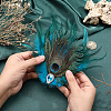 Feather & Alloy Alligator Hair Clips PHAR-WH0018-31-3