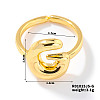 Fashionable Letter Brass Open Cuff for Women UR6840-7-1