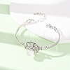 Rotating Sun Natural Quartz Crystal Link Bracelets GG-CBA0251-11P-11-3