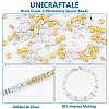 Unicraftale 120Pcs 2 Colors Brass Grade A Rhinestone Spacer Beads RB-UN0001-13-5