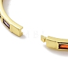 Brass Pave Colorful Glass Hinged Bangles for Women BJEW-Z061-07C-3