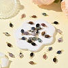 35Pcs 7 Style Natural Mixed Stone Pendants PALLOY-YW00142-5