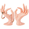 2Pcs Plastic Mannequin Hand Jewelry Display Holder Stands RDIS-UN0001-02A-1
