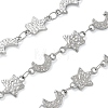 Hammered 304 Stainless Steel Moon & Star Link Chains SA-CBA21A8-01P-01-1