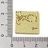 Brass Micro Pave Cubic Zirconia Pendants with Enamel KK-H458-07G-03-3