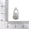 Brass Micro Pave Clear Cubic Zirconia Pendants KK-G545-19P-3