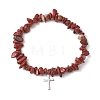 Natural Gemstone Chip Beads  Stretch Bracelets BJEW-JB13250-3