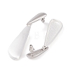 Teardrop Brass Dangle Stud Earrings for Women EJEW-G391-18S-3