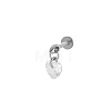 Titanium Alloy Cubic Zirconia 17 Gauge Heart Threadless Labrets WG71E87-20-1