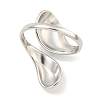 Non-Tarnish Teardrop 304 Stainless Steel Open Cuff Finger Rings for Women X-RJEW-P114-03P-3