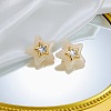 304 Stainless Steel Crystal Rhinestone Stud Earrings WGB8B63-03-1