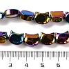 Electroplate Glass Beads Strands EGLA-Q128-09A-FP03-4