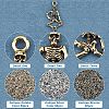 180Pcs 3 Style Punk Alloy Pendants FIND-FH0001-23-3