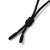 Adjustable Natural Quartz Crystal Sailor's Knot Pendant Necklace with Nylon Cord for Women NJEW-L171-02F-6
