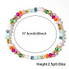Rainbow Glass Beaded Stretch Bracelets JJ6334-4