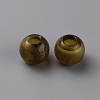 Acrylic European Beads OACR-WH0028-18F-1