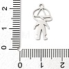 201 Stainless Steel Pendants STAS-Q341-06P-3