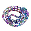 Baking Paint Glass Beads Strands DGLA-Q023-6mm-DB57-3