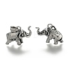 Retro 316 Surgical Stainless Steel Elephant Pendants STAS-E096-15AS-1