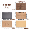 Rectangle Imitation Leather with Alloy Scrapbook DIY Binder Photo Album AJEW-WH20006-475A-2