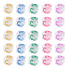 50Pcs Acrylic European Beads MACR-TADJ0001-13C-1