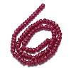 Lab Grown Red Corundum Beads Strands G-G106-A45-03-1-2