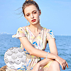 Natural Howlite Beads G-NB0001-04-5