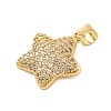 Brass Micro Pave Cubic Zirconia Pendants KK-A228-03G-2