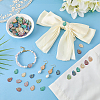84Pcs 7 Colors Iridescent Teardrop Sew on Resin Rhinestone RESI-FG0001-17-4