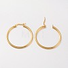 Ion Plating(IP) 304 Stainless Steel Hoop Earrings EJEW-N0016-11G-E-2