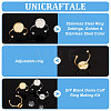 Unicraftale DIY Blank Dome Cuff Ring Making Kit DIY-UN0005-18-5