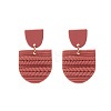 Polymer Clay Dangle Stud Earrings WGC24AA-01-1