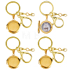 4Pcs 316 Stainless Steel Locket Pendant Decorations KEYC-HS00024-1