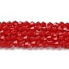 Opaque Solid Color Imitation Jade Glass Beads Strands LS-EGLA-A039-P4mm-D02-1