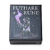 25Pcs Handmade Lampwork Futhark Rune Stones Set with Beginner Guidebook AJEW-P131-09-3