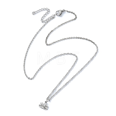 Non-Tarnish 304 Stainless Steel Pendant Necklaces NJEW-B078-05P-1