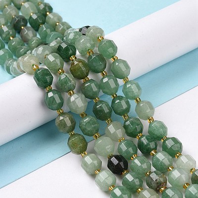 Natural Green Aventurine Beads Strands G-G990-F03-1
