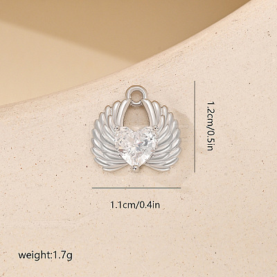 Micro Pave Cubic Zirconia Pendants PW-WGD8CC2-04-1