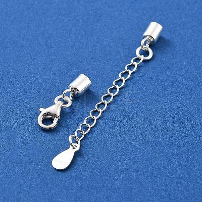 925 Sterling Silver Curb Chain Extender STER-G039-02C-S-1
