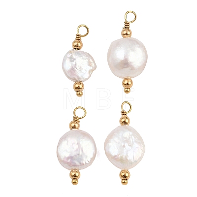 Natural Baroque Keshi Pearl Pendants PA-CBA0A45-14G-1