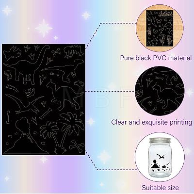 12 Sheets 6 Styles Religion Self-Adhesive PVC Waterproof Picture Stickers DIY-WH0605-009-1