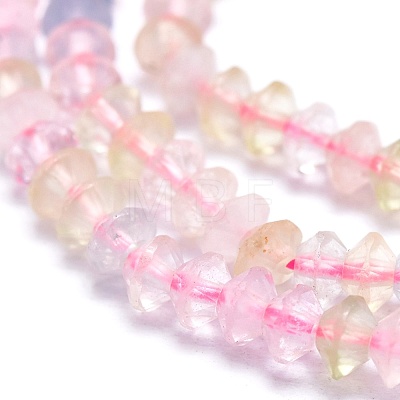 Natural Morganite Beads Strands G-M353-A32-3.5mm-4mm-1