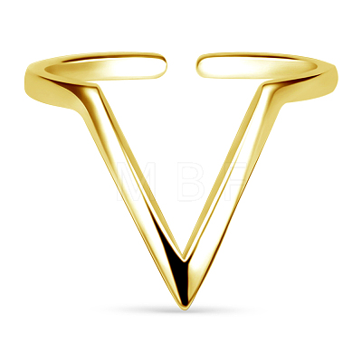 TINYSAND? Gold Triangle Adjustable Cuff Rings TS-R295-G-1
