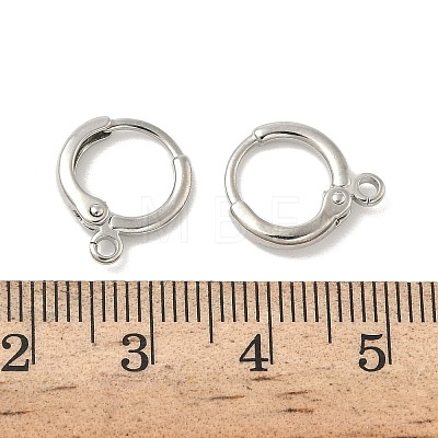Brass Leverback Earring Findings KK-B166-05P-1